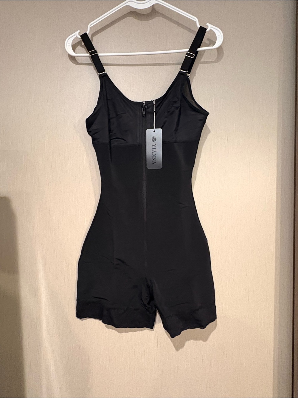 NWT YIANNA Full Body Shapewear Bodysuit Waist Trainer Tummy Control Black